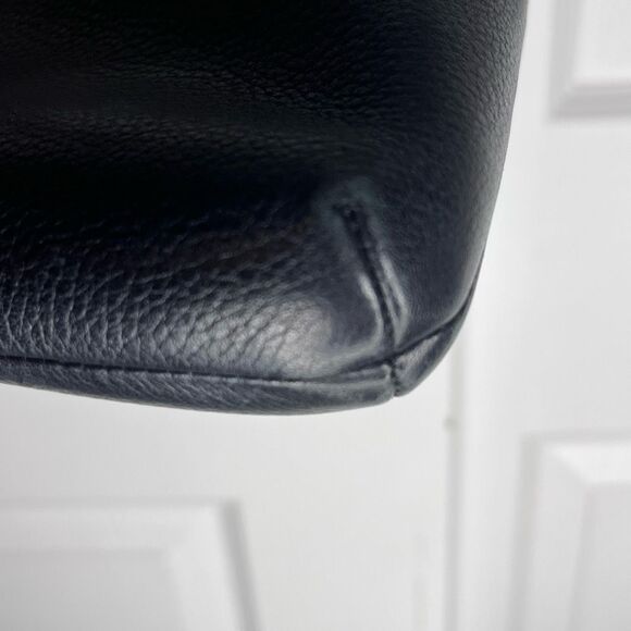 Coach Poppy Turnlock Crossbody Black Leather - Picture 7 of 12